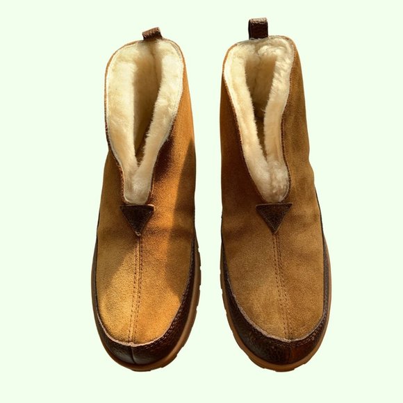 Eddie Bauer Men\'s Shearling Boot Slippers - Size M 8/ W 10 - NEW - Never Used main image 8
